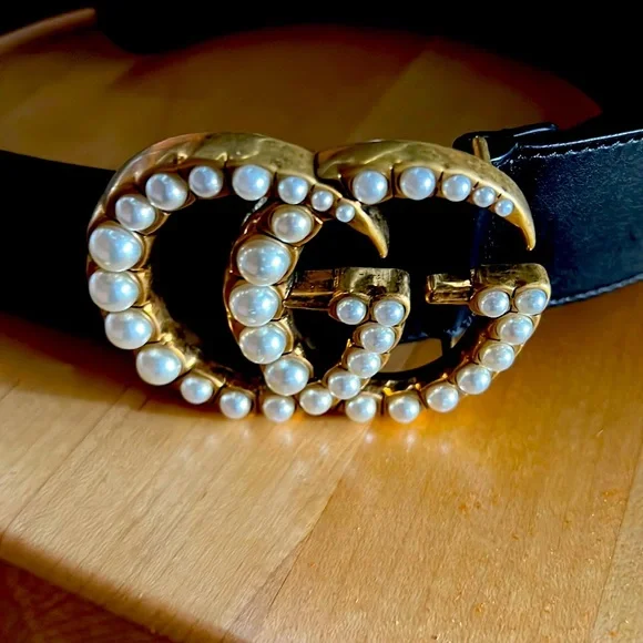 Gucci | Accessories | Gucci Pearl Design Belt | Poshmark display picture 2